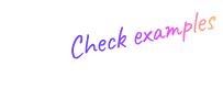 Check examples