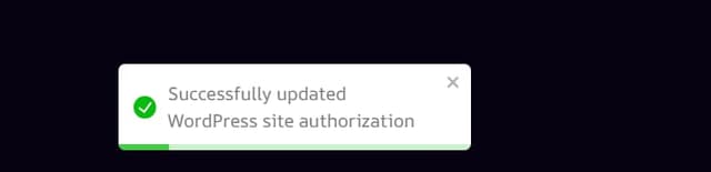 Step 7 : Your WordPress site should now be connected with Intelliwriter
