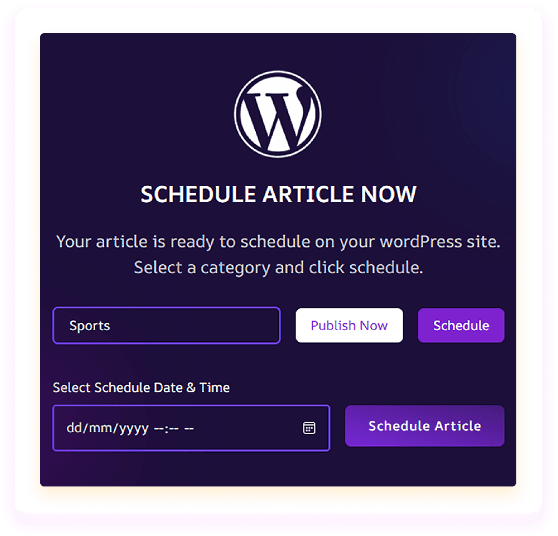 Schedule Article